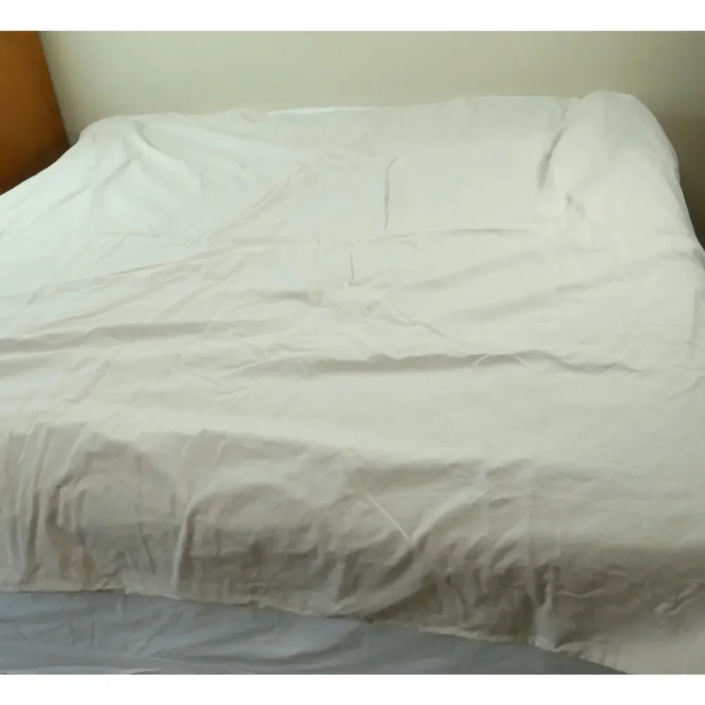 Pottery Barn Full Queen Rita Floral Duvet Cover Linen Blend Cabbage Rose Cottage